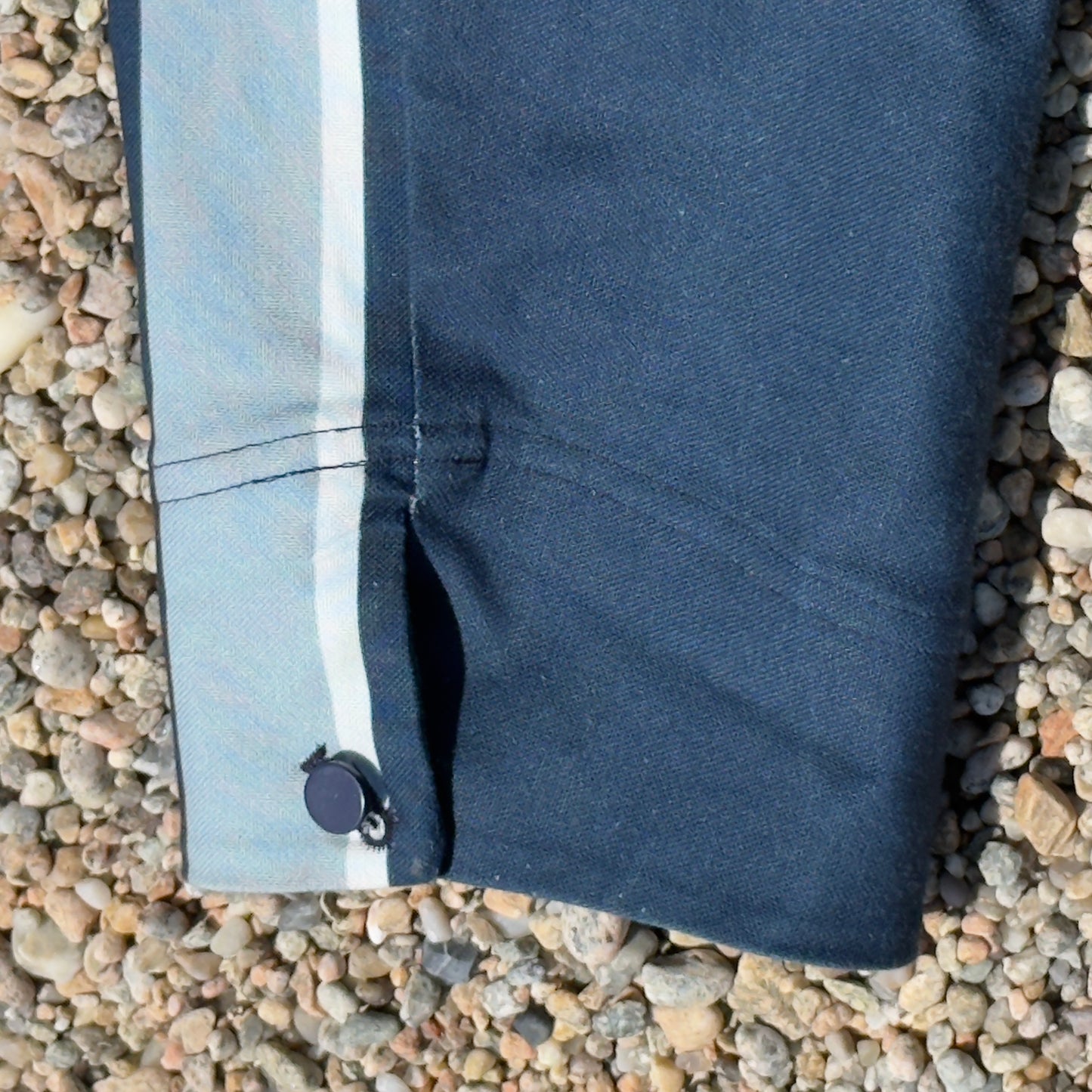 Navy w/Ocean Blue & White MotoStripe™ Coat