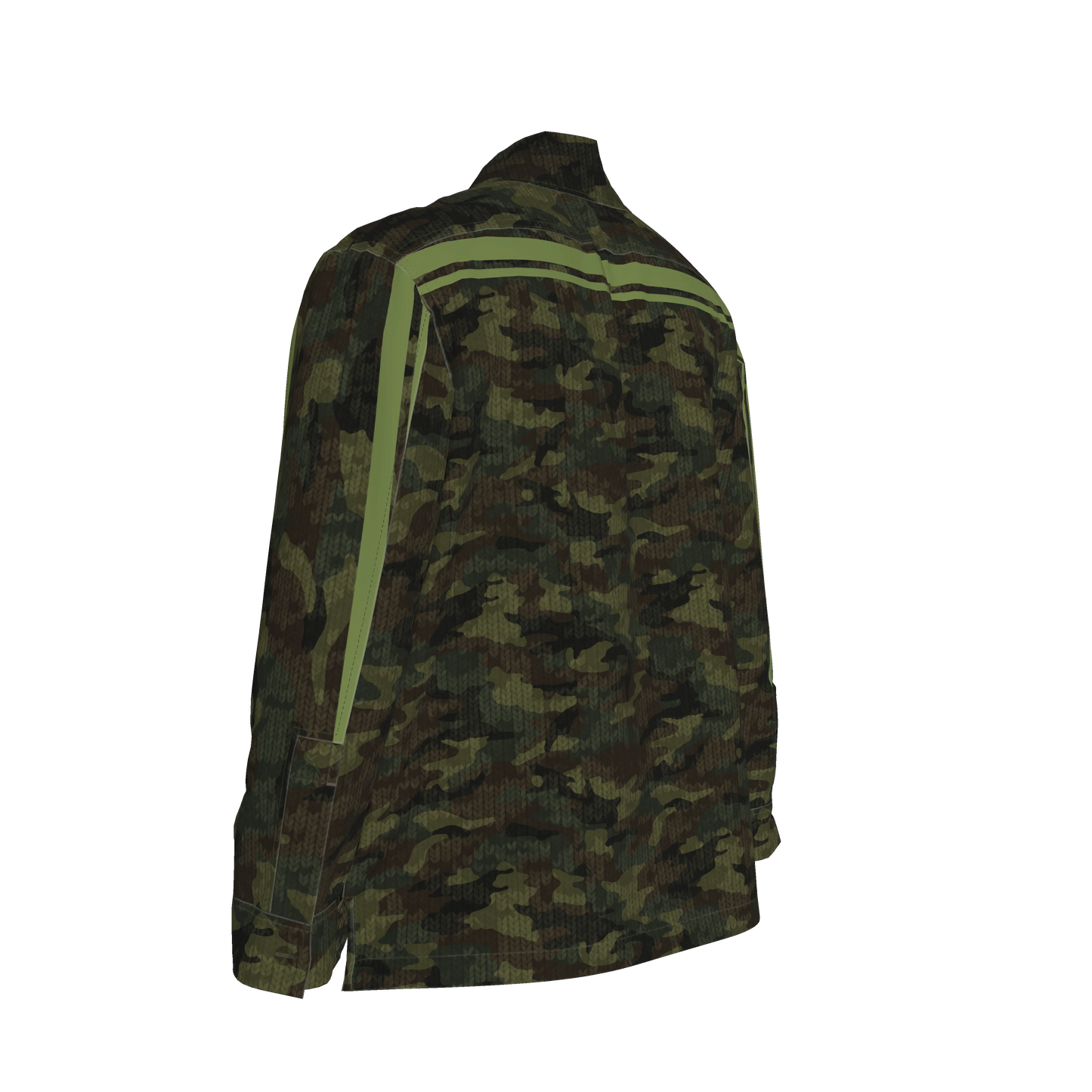 Camo Knit Green MotoStripe™ Shirt Jacket