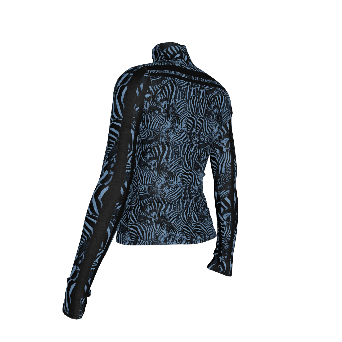 🦓💙 Blue Zebra MotoStripe™ Turtleneck