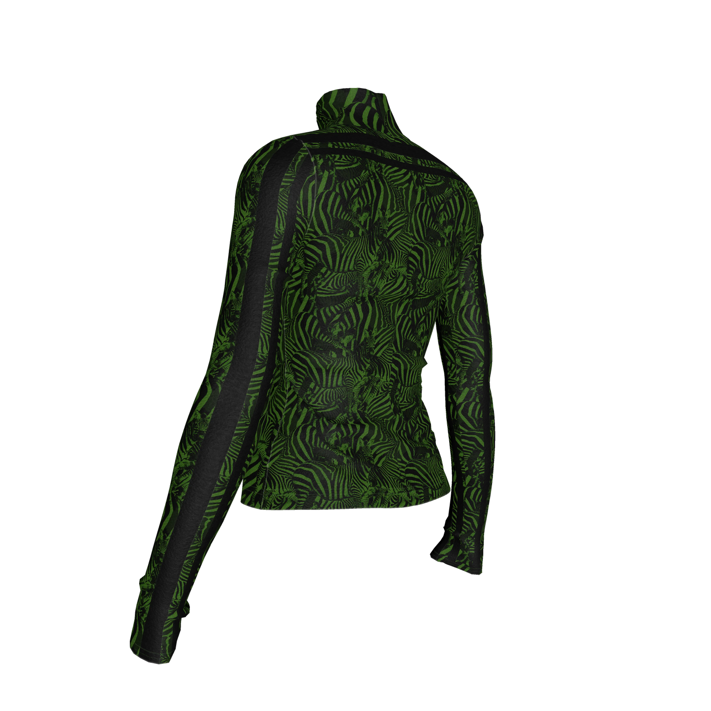 🦓💚 Green Zebra MotoStripe™ Turtleneck