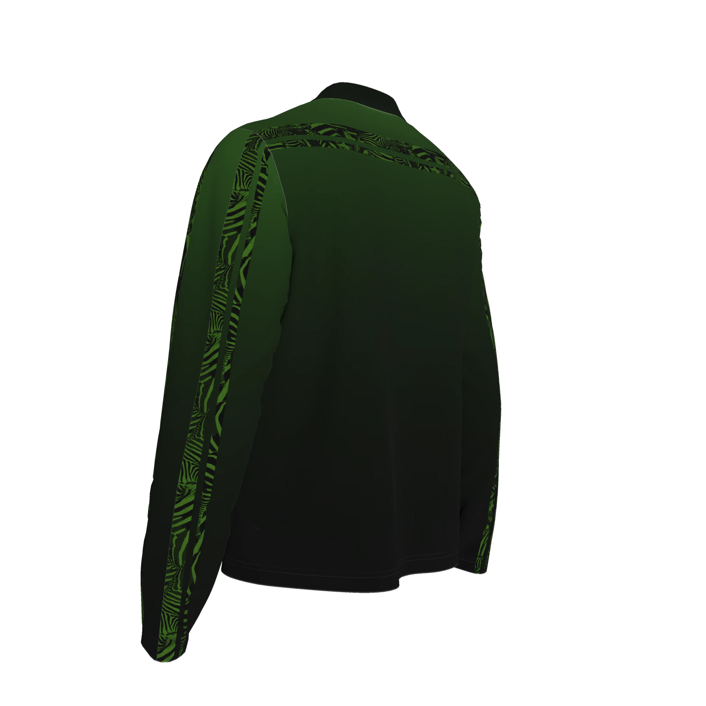 💚🦓 Wicked Green Zebra MotoStripe™ Terry Cardigan