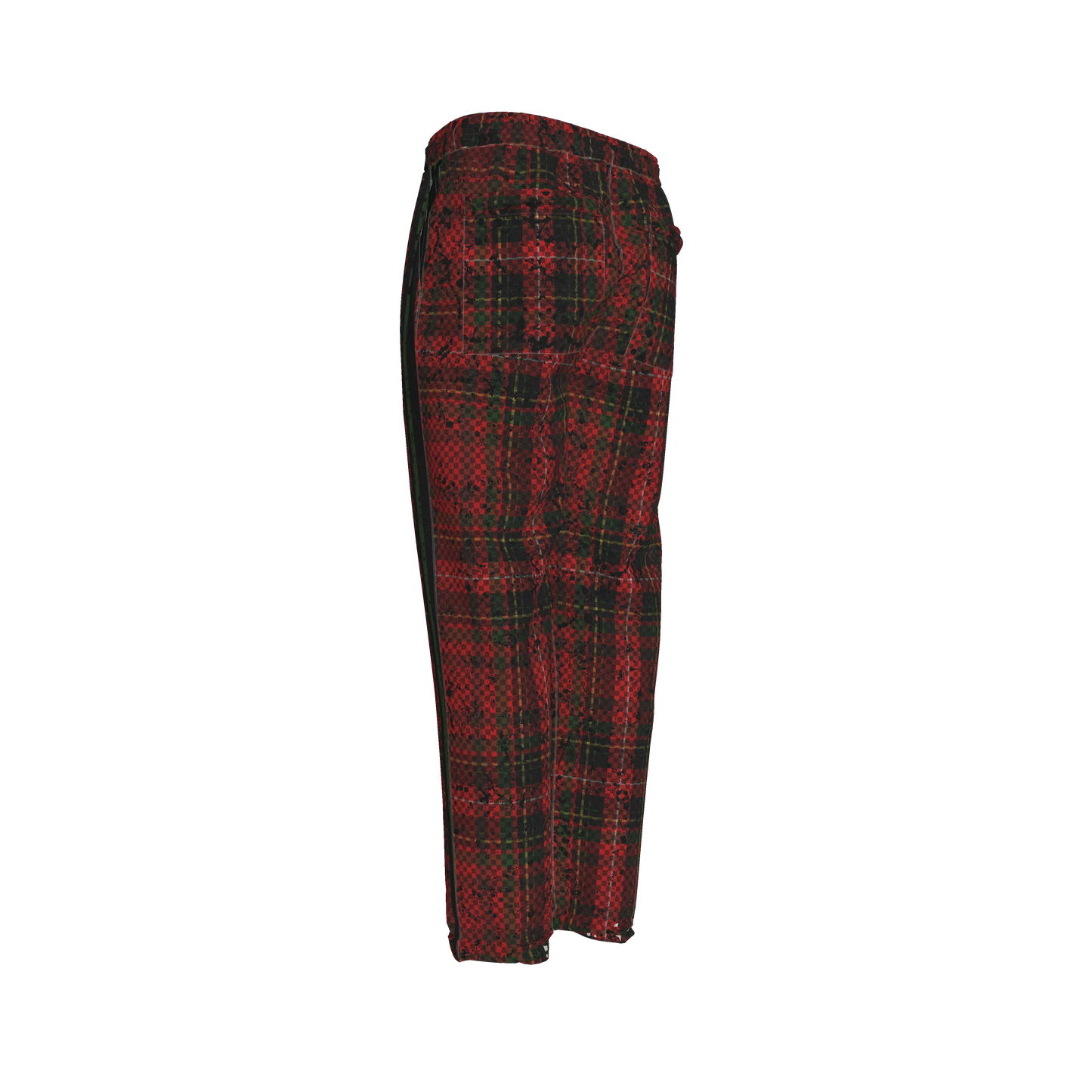 Tartan Race Green MotoStripe™ Pegged Trousers Copy