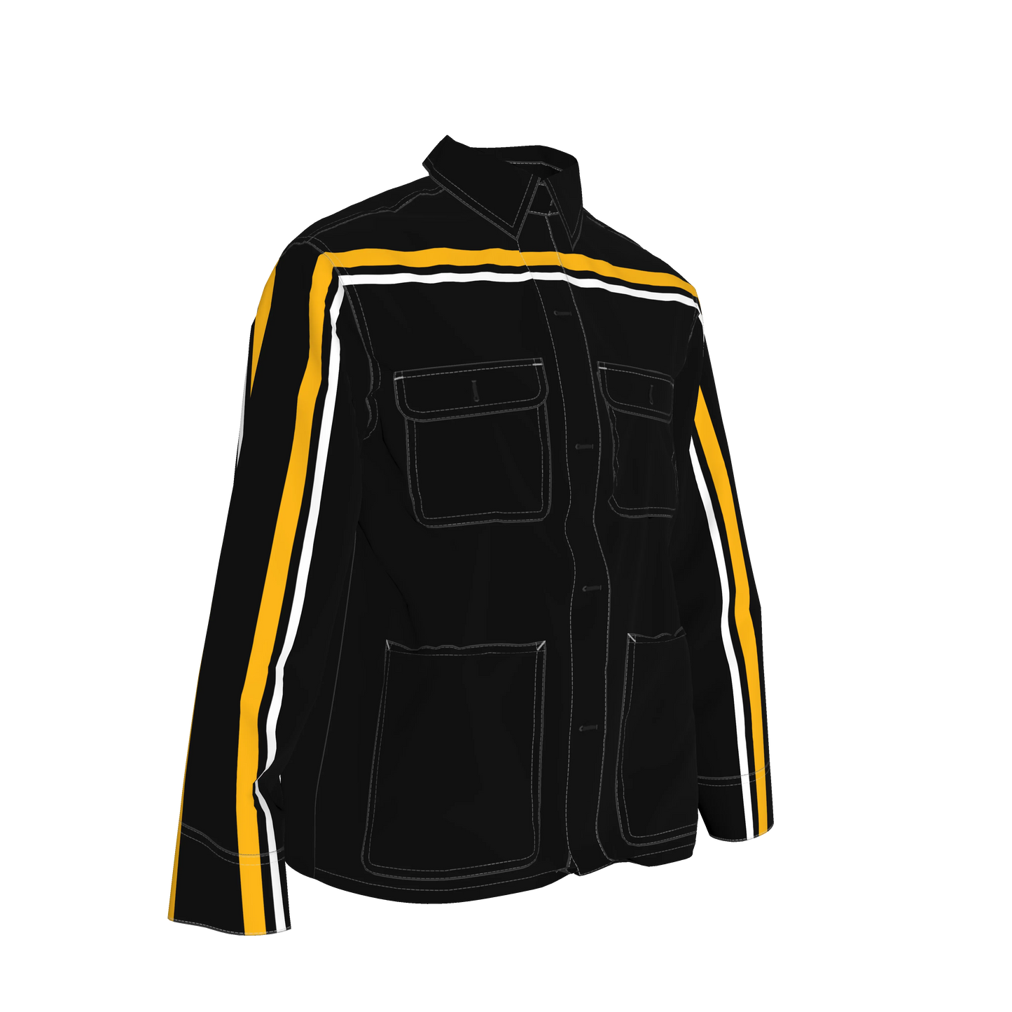 Black & Yellow MotoStripe™ Chore Coat