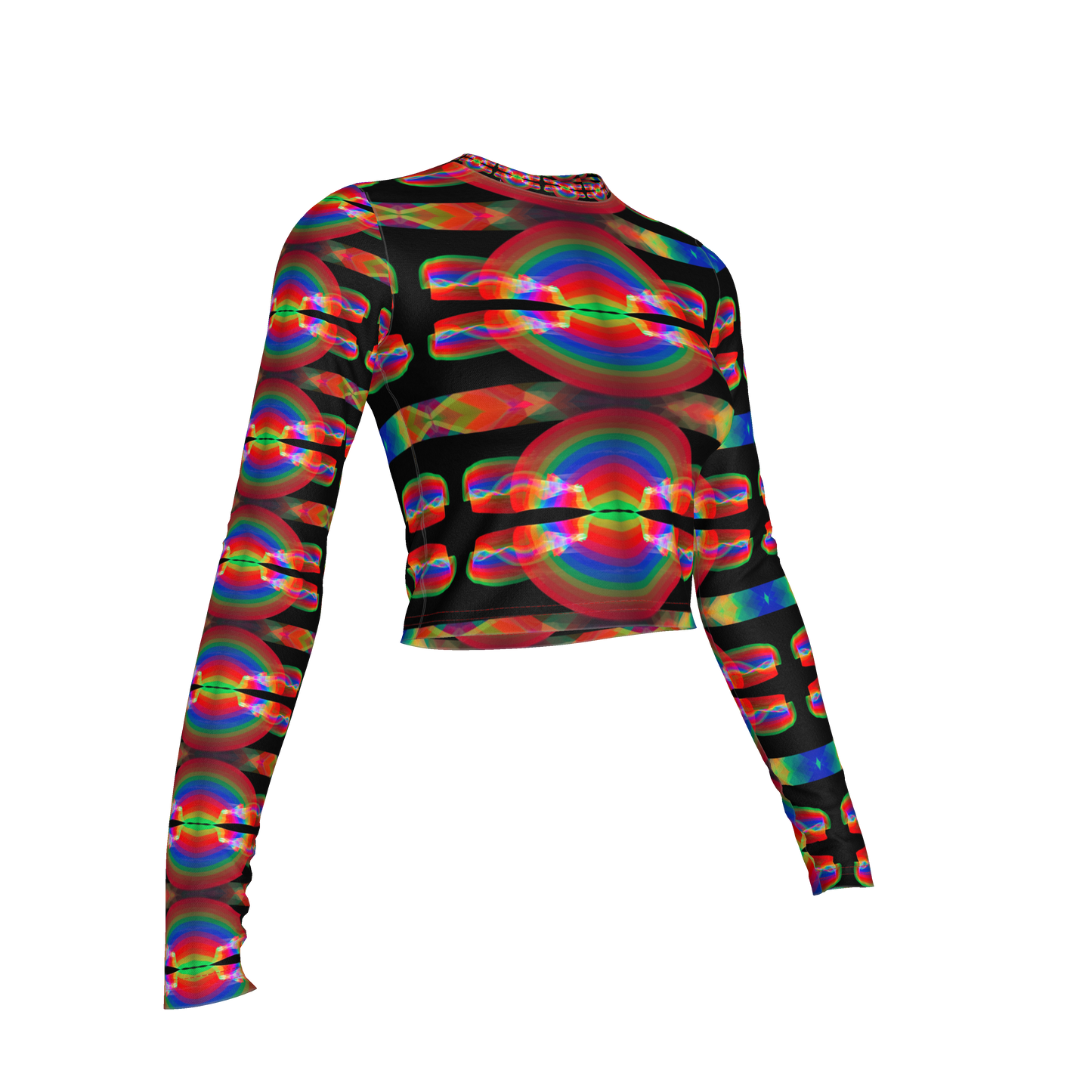 Rainbow 🌈 Love Crop Bamboo Tee