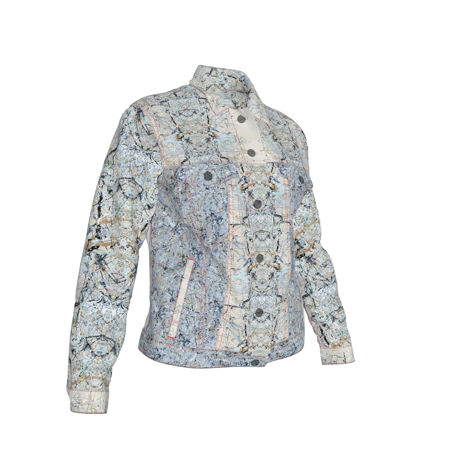 💙 Splatter Canvas Jean Jacket
