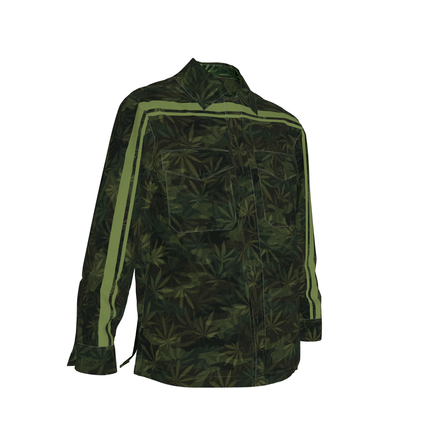 Green Leaf Camo MotoStripe™ Shirt Jacket