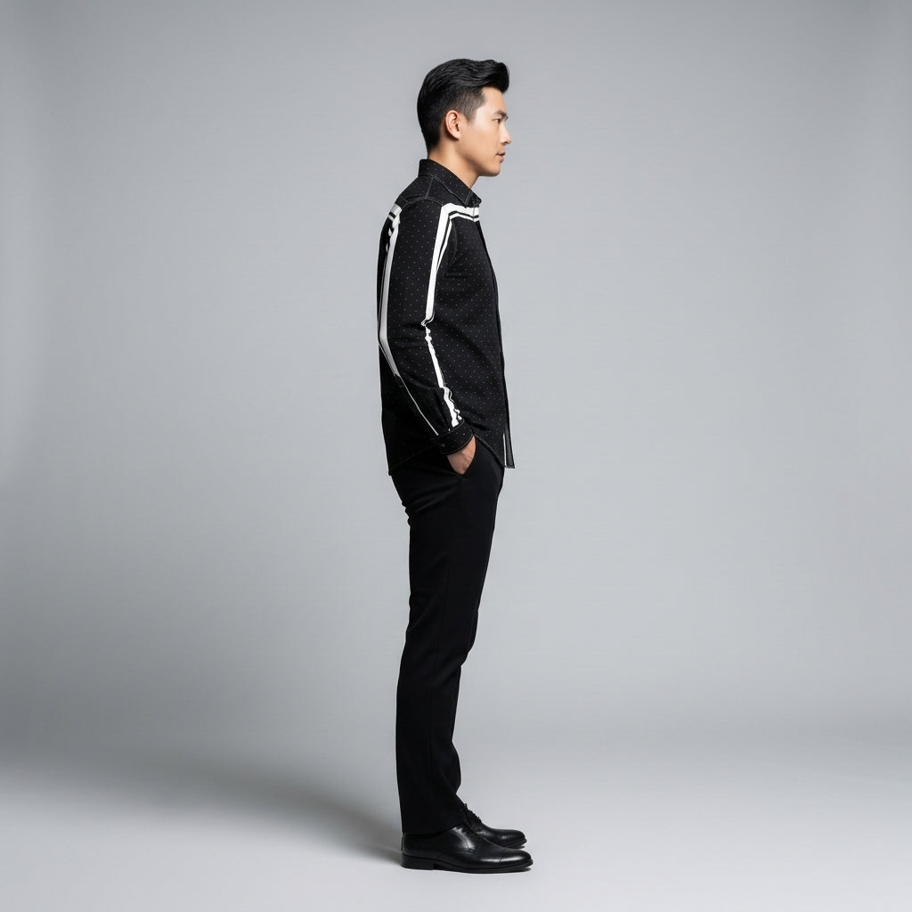 Micro Dot MotoStripe™ Slim Men's Shirt