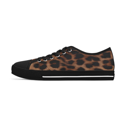 Leopard Print Women's Low Top Sneakers