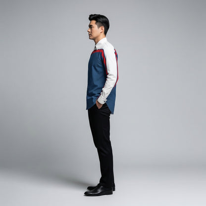 Red, White & Blue MotoStripe™ Button-Down Shirt