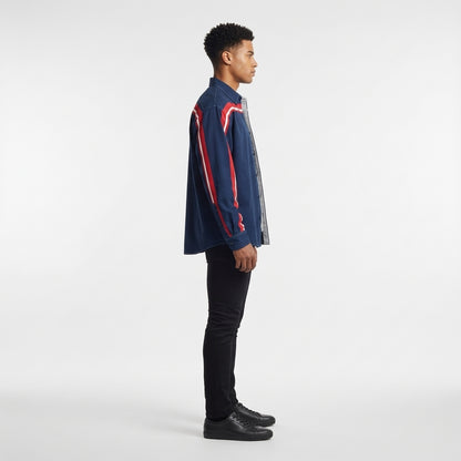 Red Sox Blue MotoStripe™ Oversize Men's