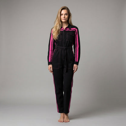 Pink🩷 MotoStripe™ Jumpsuit