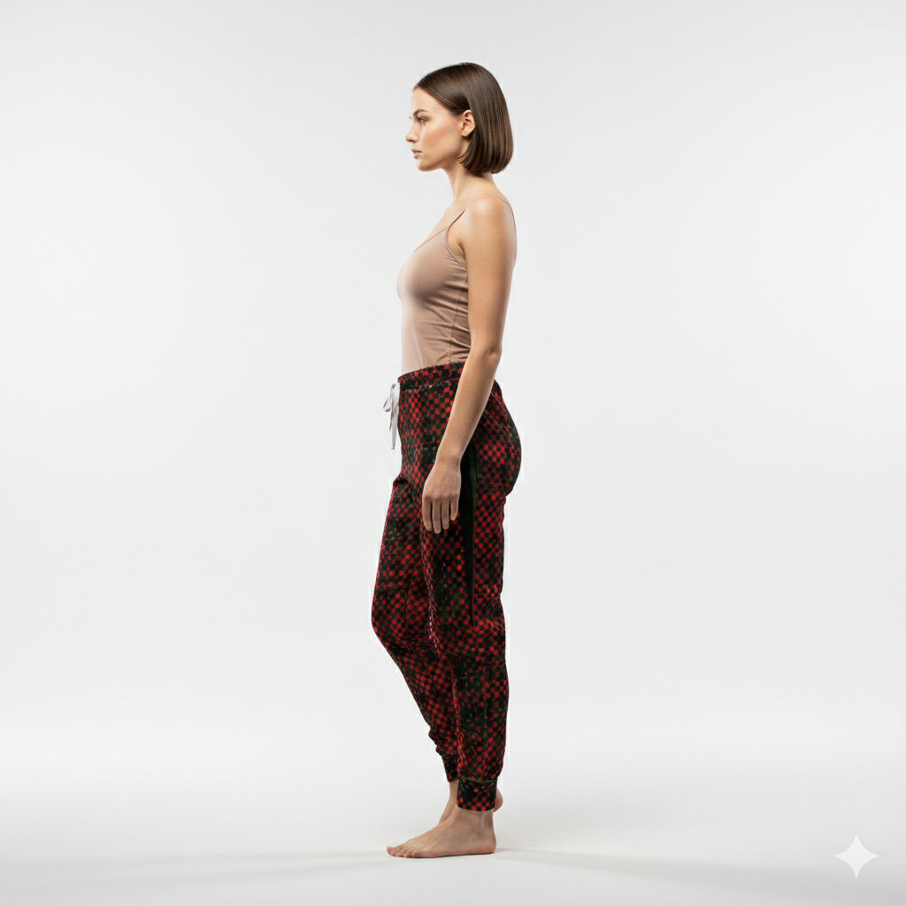 Tartan Chequed Splat MotoStripe™ Women's Jogger