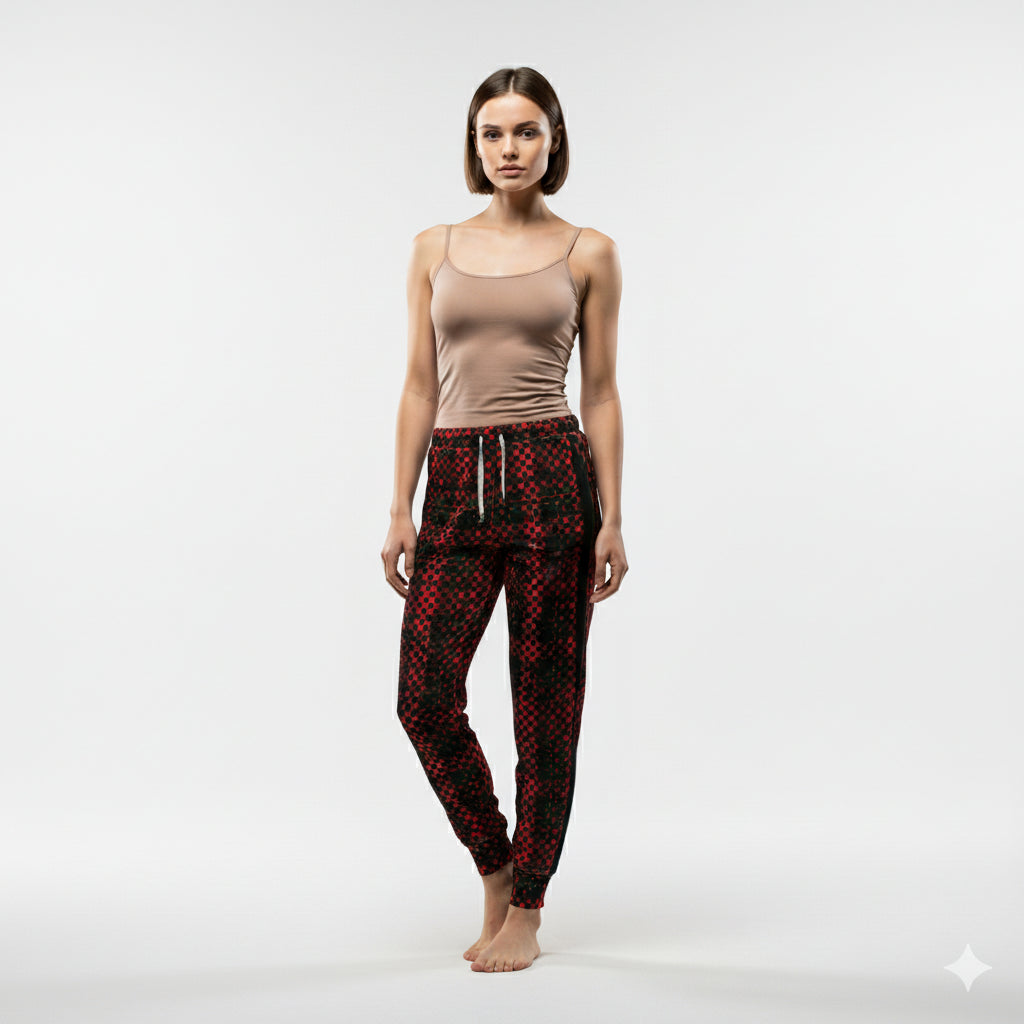 Tartan Chequed Splat MotoStripe™ Women's Jogger