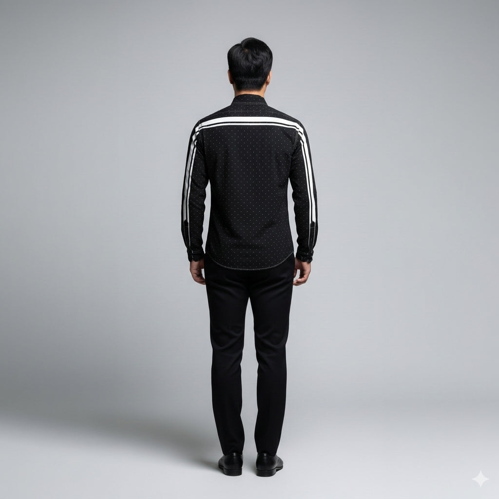Micro Dot MotoStripe™ Slim Men's Shirt
