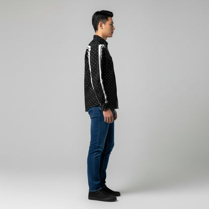 Polka Dot MotoStripe™ Slim Men's Shirt