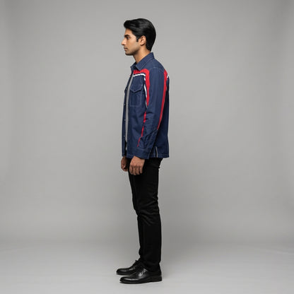 RWB MotoStripe™ Pima Snap Shirt - Shirt Jacket