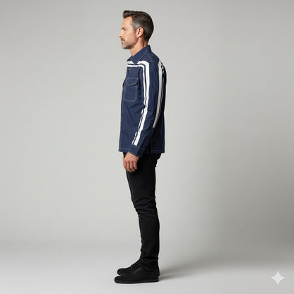 Coastal MotoStripe™ Snap Shirt