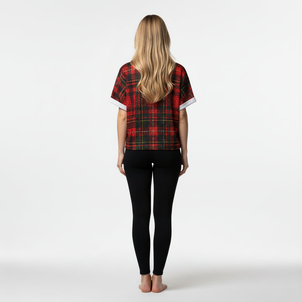 Tartan Leopard Bolt Tee
