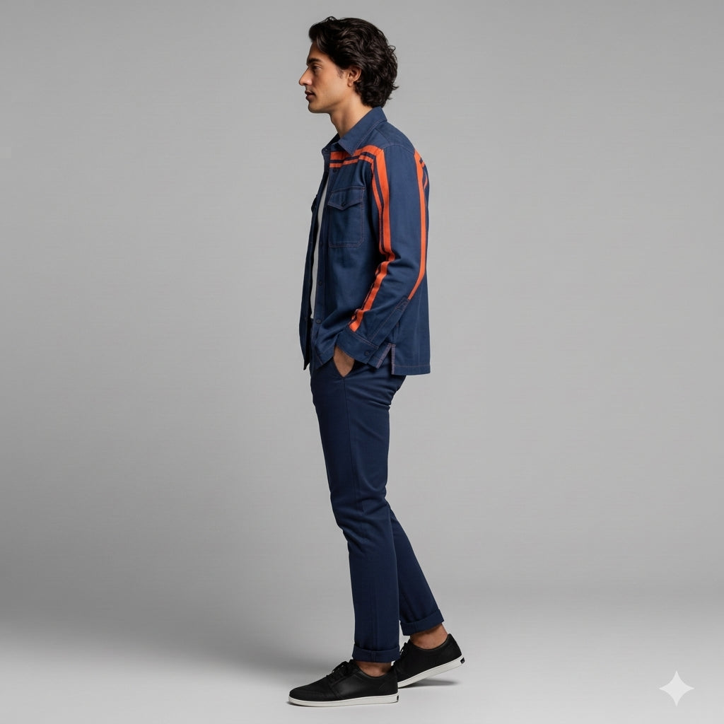 Deep Space MotoStripe™ Snap Shirt