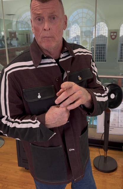 Dark Crimson MotoStripe™ Chore Coat