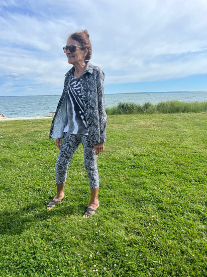 Zebra Yoga Capri Leggings