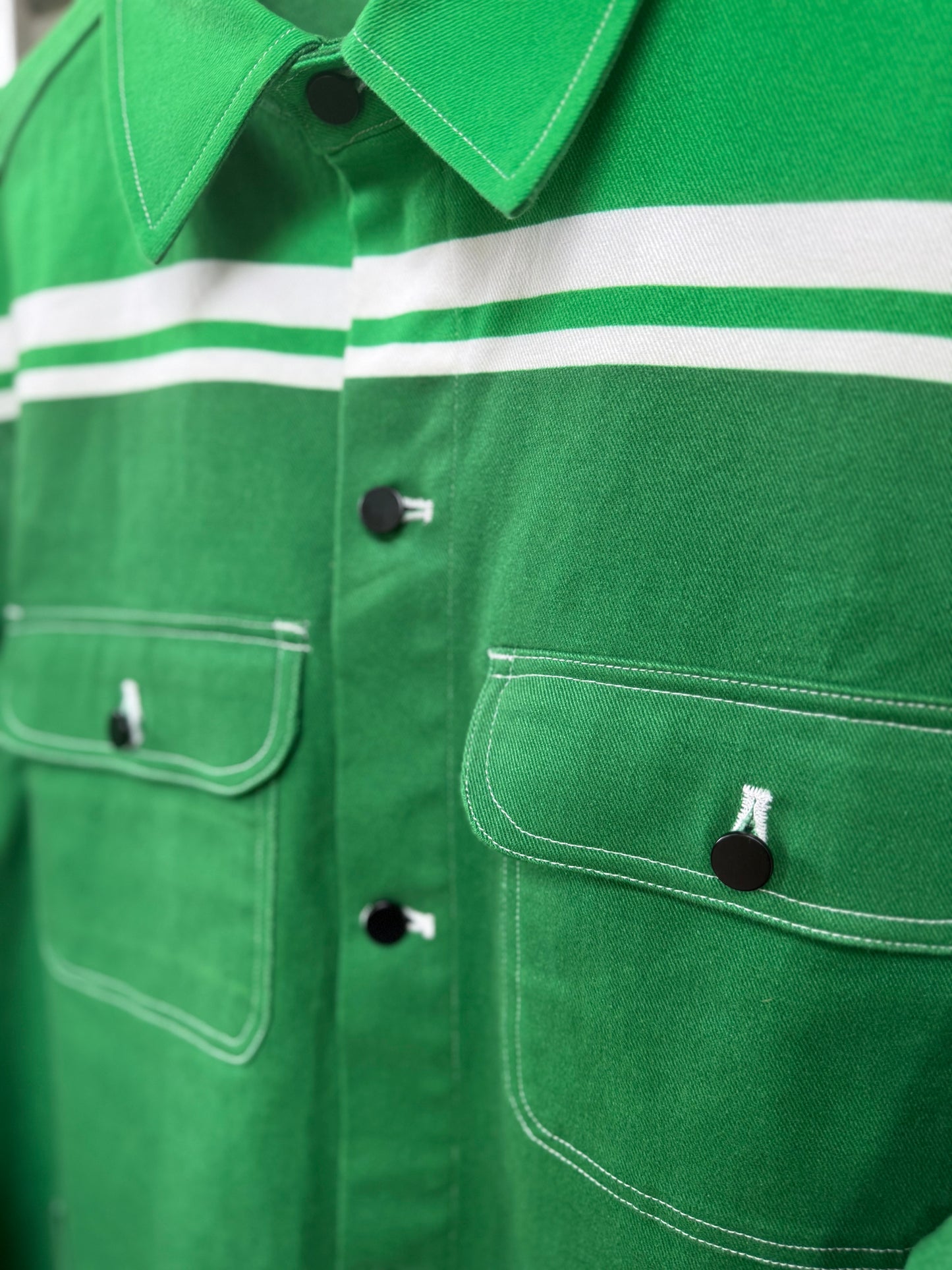 The Green Team MotoStripe™ Coat 💚🌿🏁