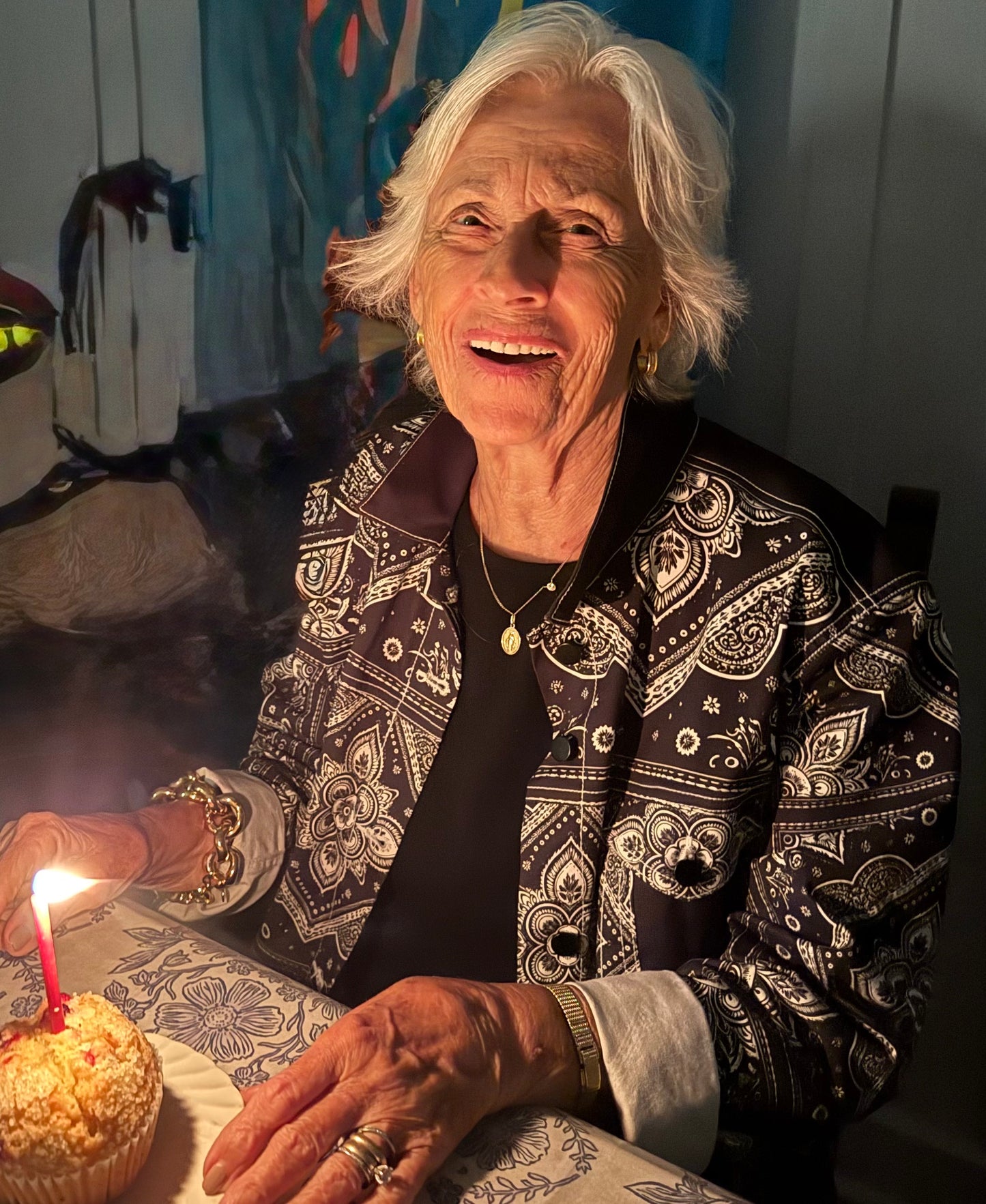 Bandana Print Women's Jean Jacket ⚫🤍
