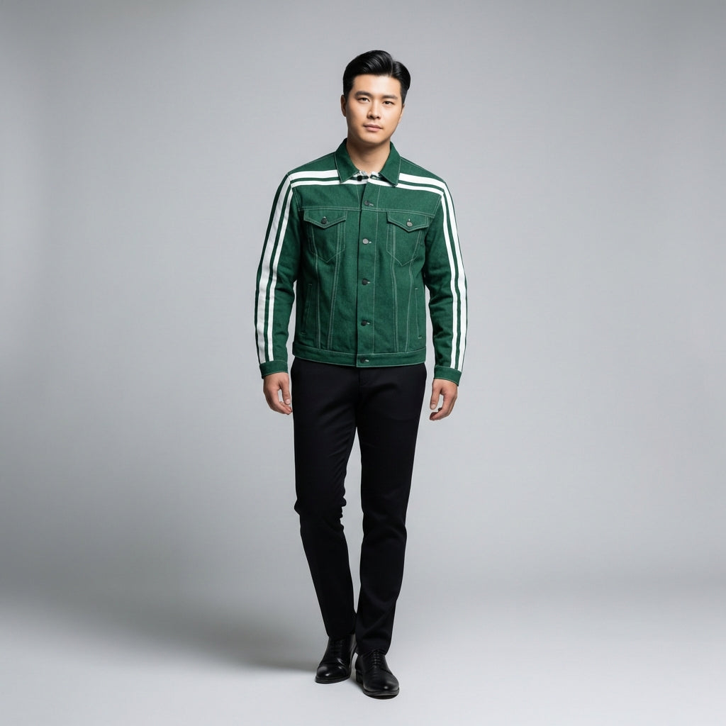 Gotham Green & White MotoStripe™