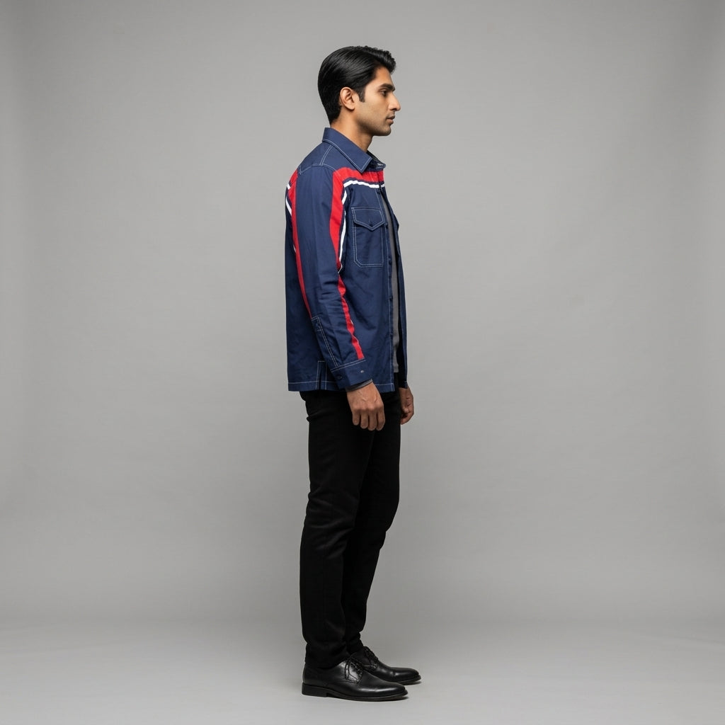 RWB MotoStripe™ Pima Snap Shirt - Shirt Jacket