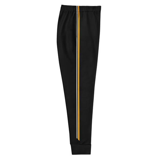 Black & Gold MotoStripe® Women's Joggers