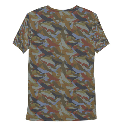 Bald Eagle Camo in Midnight Men's Athletic T - shirt - Alfano Dry Goods