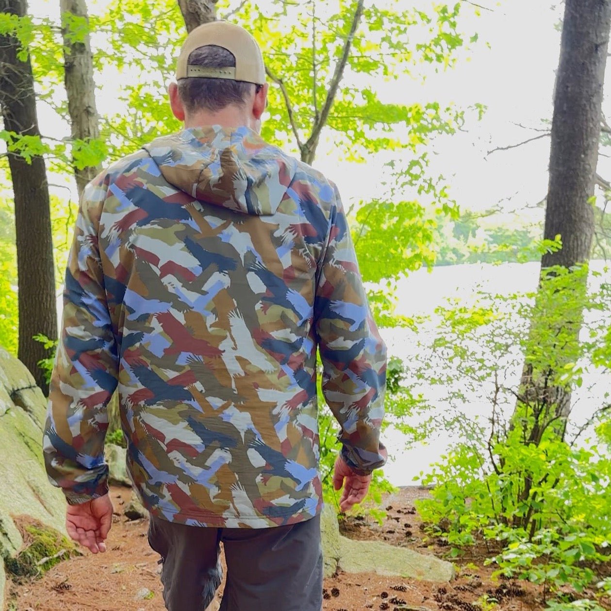 Bald Eagle Camouflage Midnight - Unisex Windbreaker - Alfano Dry Goods