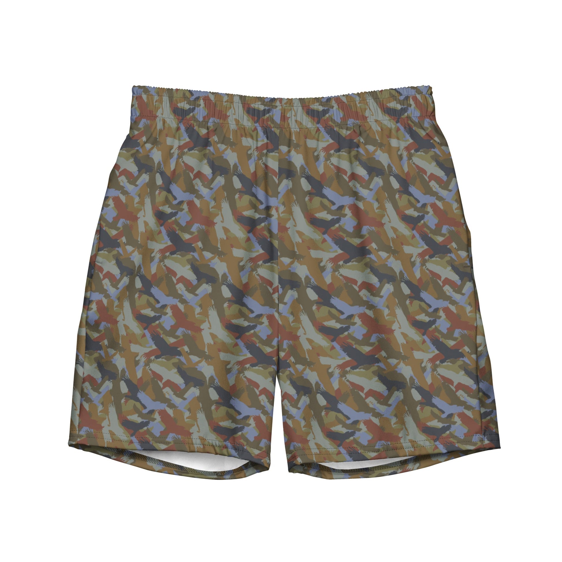 Bald Eagle in Midnight Men's swim trunks - Alfano Dry Goods