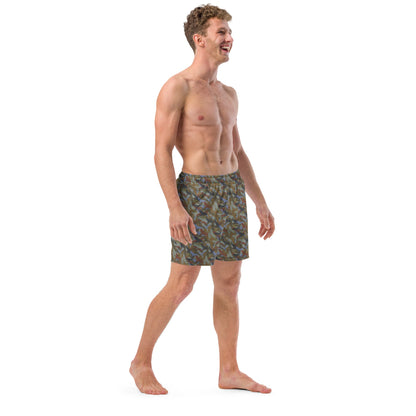 Bald Eagle in Midnight Men's swim trunks - Alfano Dry Goods