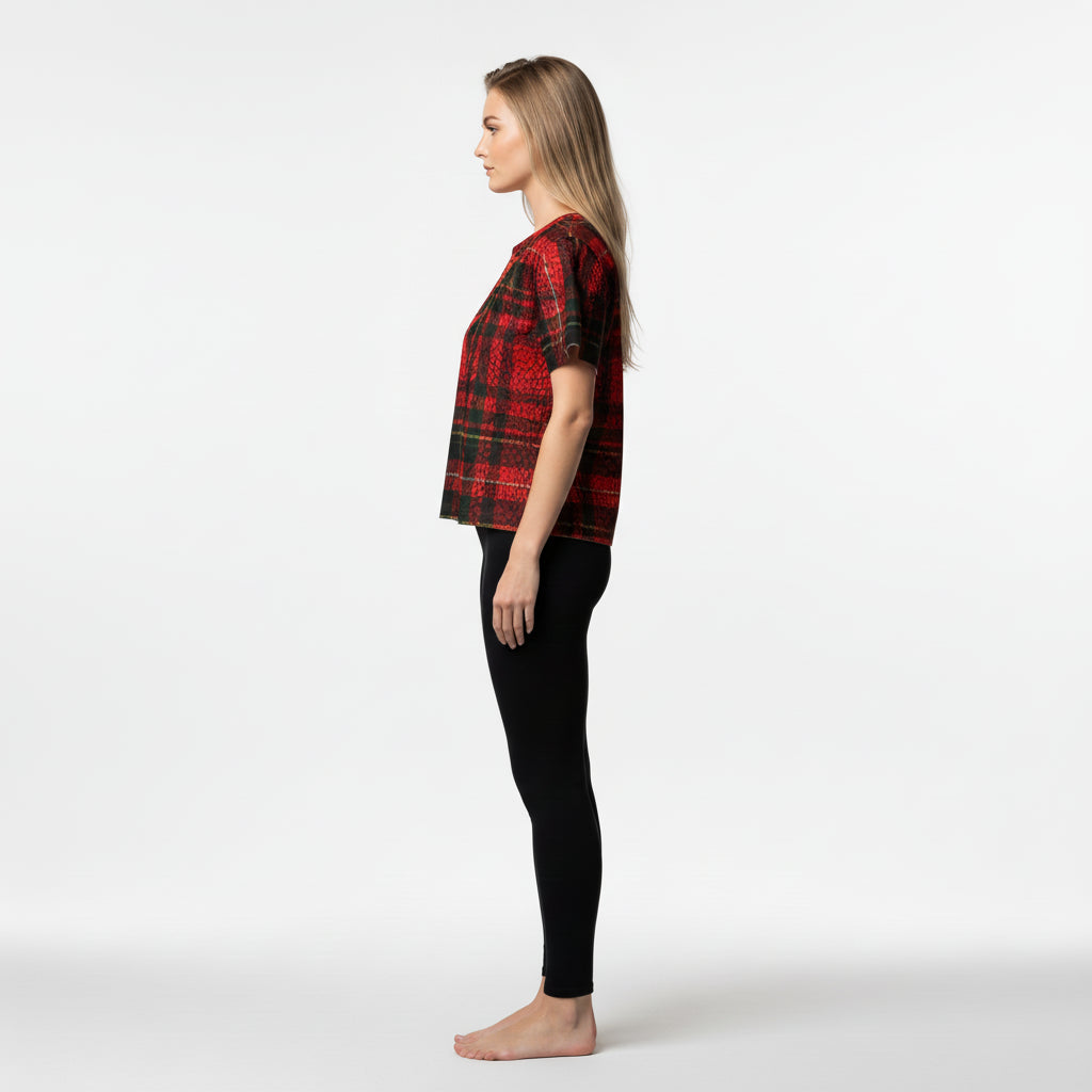 Tartan Leopard Bolt Tee