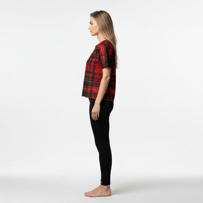 Tartan Leopard Bolt Tee