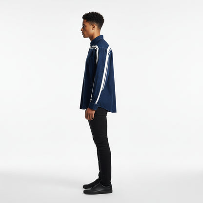 Navy black dot MotoStripe™ Oversize Men's