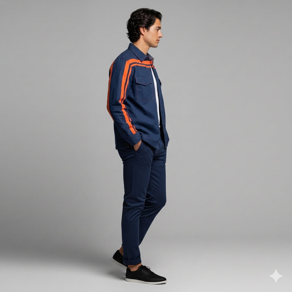 Deep Space MotoStripe™ Snap Shirt