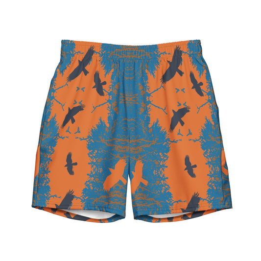 Ginger Gem Crows in Flight men's swim trunks - Alfano Dry Goods