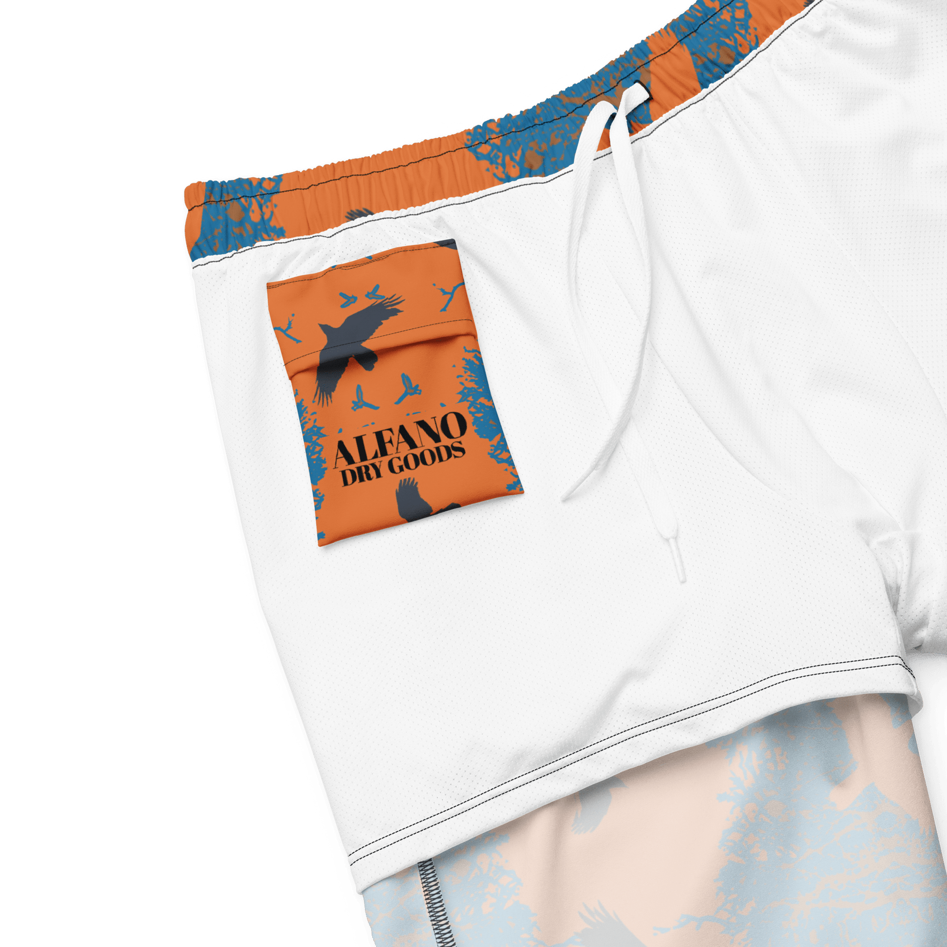 Ginger Gem Crows in Flight men's swim trunks - Alfano Dry Goods