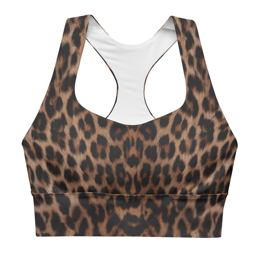 Leopard Longline Sports Bra - Alfano Dry Goods