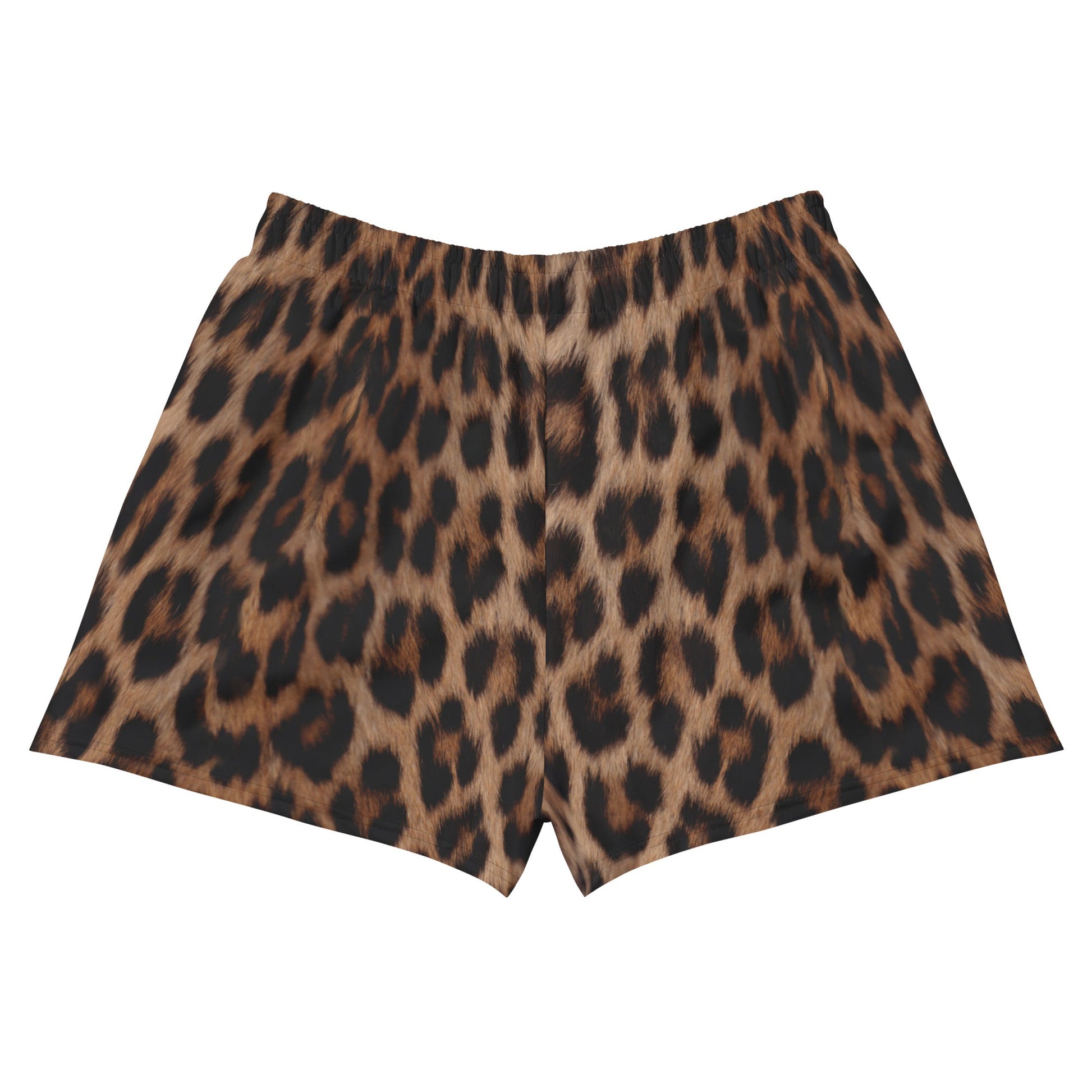 Leopard Print Women’s Recycled Athletic Shorts - Alfano Dry Goods