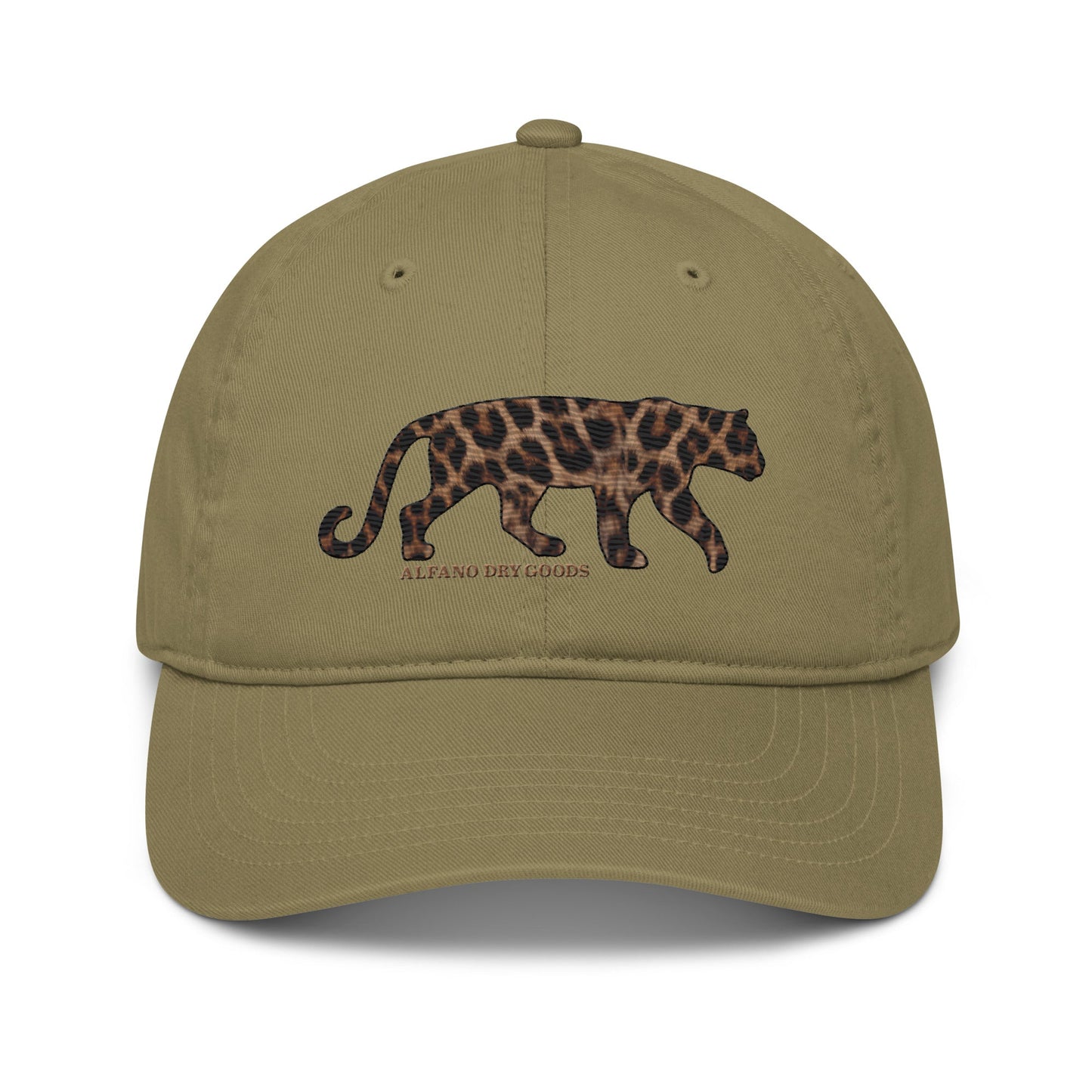 Organic Leopard Embroidered Hat - Alfano Dry Goods