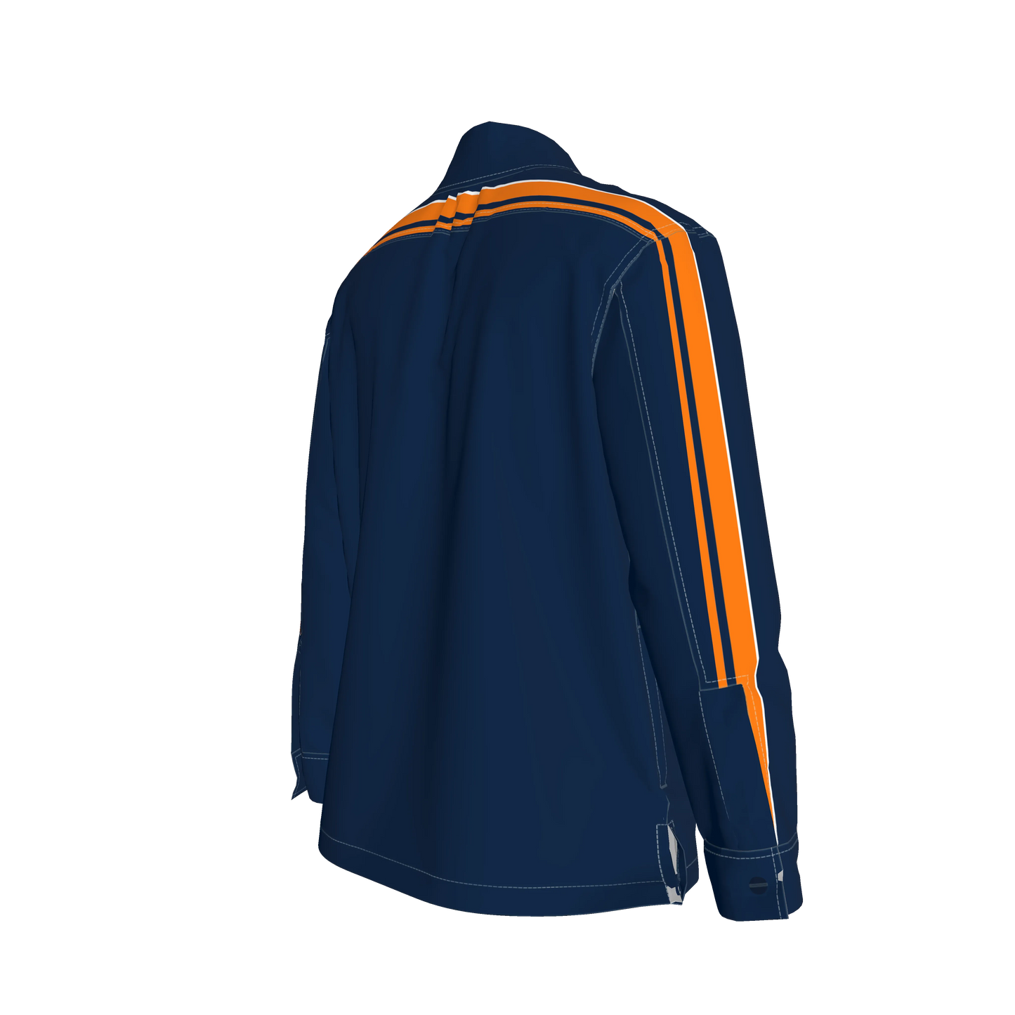 Navy & Orange MotoStripe™ Shirt Jacket Copy