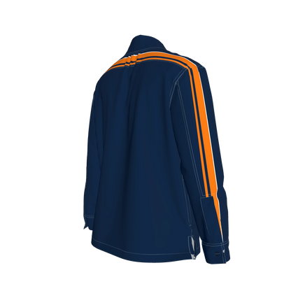 Navy & Orange MotoStripe™ Shirt Jacket Copy