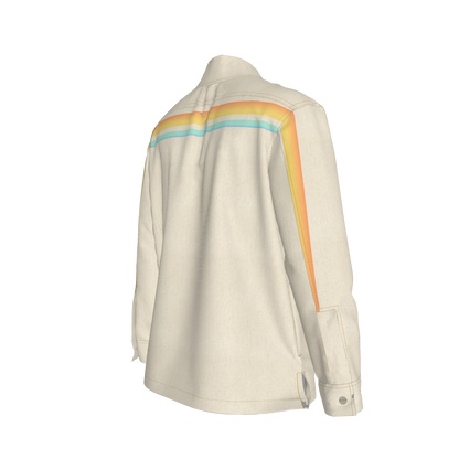 Sunset Sea MotoStripe™ Snap Shirt Jacket