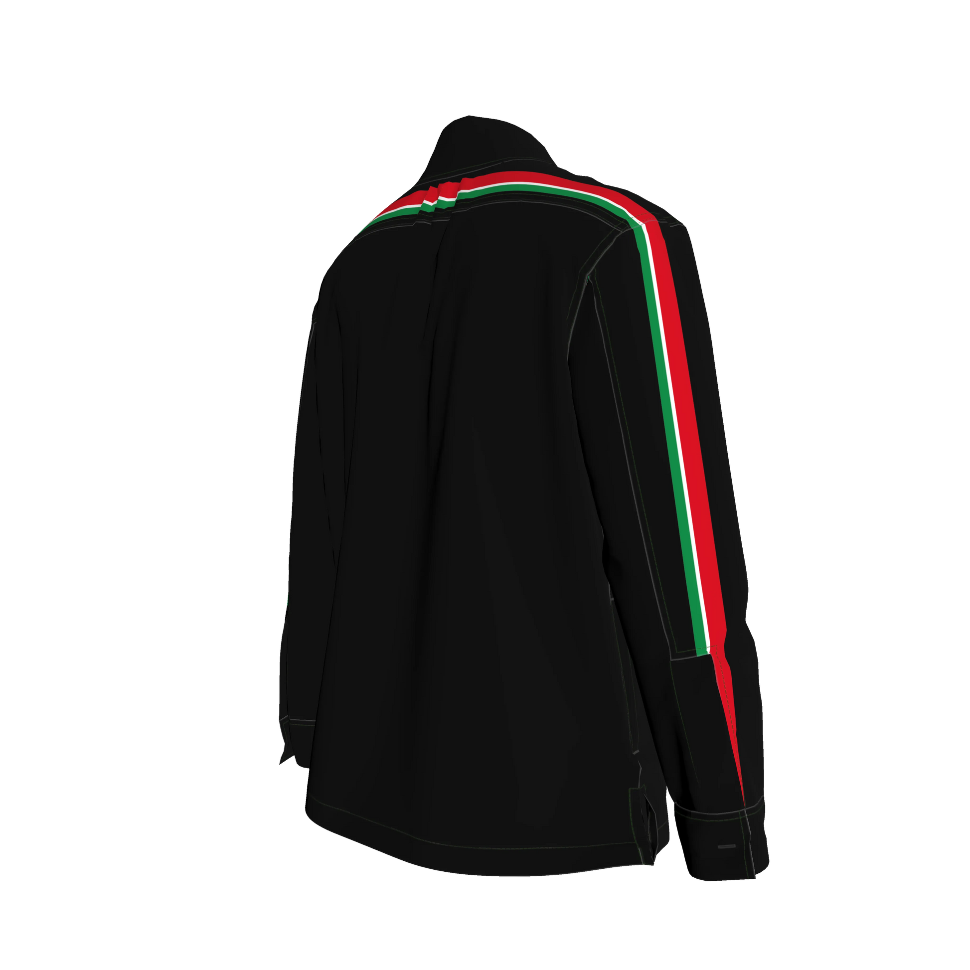 Italy MotoStripe™ Denim Shirt Jacket 🇮🇹⚫✨