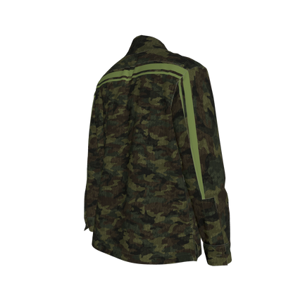 Camo Knit Green MotoStripe™ Shirt Jacket