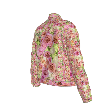 Rose & Hydrangea Women’s Jean Jacket 🌹🌸💚 