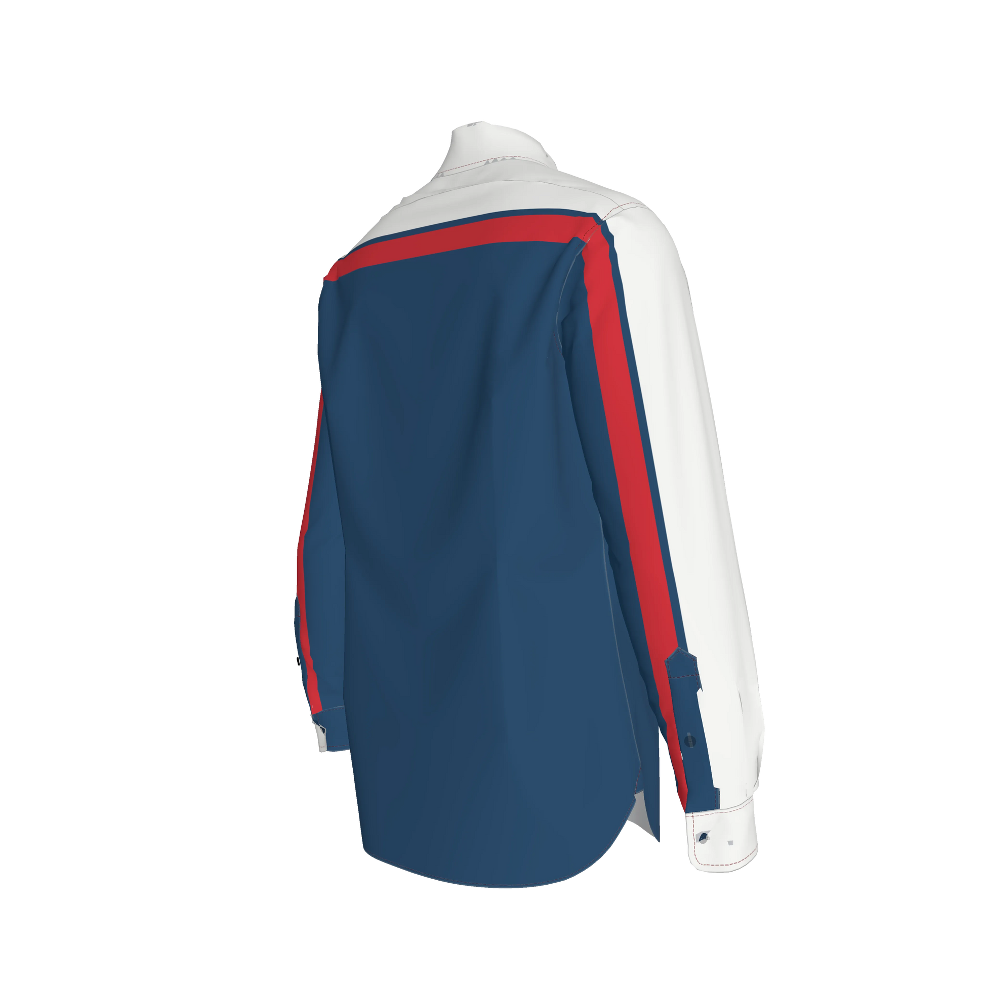 Red, White & Blue MotoStripe™ Button-Down Shirt